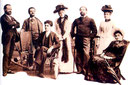 Pietro Mascagni y el elenco del estreno de Cavalleria Rusticana.