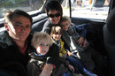 Dans un taxi avec Julie