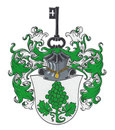 Familie F., Aquarellfarben auf weißem Karton