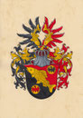 Familie L., Aquarellfarben auf marmoriertem Papier; Neustiftung