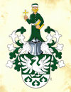 Familie W., Aquarellfarben auf marmoriertem Papier; Neustiftung