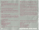 Flyer anlässlich der Einführung der DC-9 bei Austrian/Courtesy: Austrian Airlines