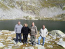 Daria, Adri, Chico e io al Lai Blau 2409 m