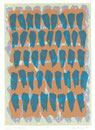 "Wiersz II" (Gedicht-Vers-Zeile), 1993, Linolschnitt auf Bütten, 100 x 70 cm