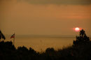 Sonnenaufgang über Föhr, Blick aus dem Wohnzimmer im EG