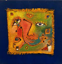 Untitled, 30 x 30 cm, Acryl auf Jute   