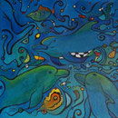 Dolphin, 60 x60 cm, Acryl   •    VERKAUFT