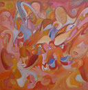 Whispers of the angels, 80x80 cm, Acryl 