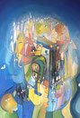 Brain Storming, 70 x 100 cm, Acryl  