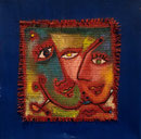 Lovers, 30 x 30 cm, Acryl auf Jute   