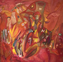 The Peak, 80 x 80 cm, Acryl   