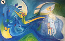 The Dreamer, 110 x 70 cm, Acryl   
