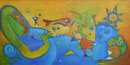 Fun in the sun, 120 x 80 cm, Acryl 