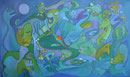 Surfers, 100 x 60 cm, Acryl  