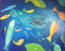 Deep Dive, 100 x 80 cm, Acryl   
