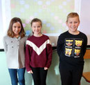 Podium CM1: Lola, Nessa et Rémi