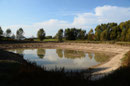 Langsam füllte sich der neu entstandene Teich