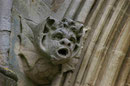 Fassadenschmuck in der Kathedrale von Plymouth, England