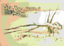 Winterlandschaft        Lithographie