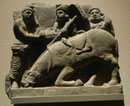 Der Abschied Siddhartas von seinem Pferd Kanthaka, Gandhara, 2./3. Jh. u.Z.