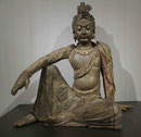 Bodhisattva Avalokiteshvara(Guanyin) in Wasser-Mond-Pose, Holz, China, 960 bis 1279