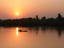 Sonnenuntergang am Ganges