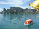 Tenderboot in der Phang Nga Bucht, Thailand