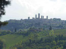 Blick auf San Gimignano, Italien