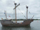 Hanse Sail Rostock 2013, dreimastige Hansekogge (Nachbau aus Lübeck)