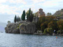 Kapelle am Rande von Ohrid am Ohridsee, Nordmazedonien