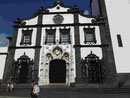 Fassade der Stadtkirche  in Ponta Delgada,  Sao Miguel, Azoren