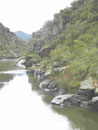Engstelle mit Granitfelsen am Douro, Prtugal