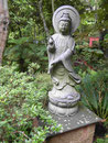 Guanjin-Statue im Botanischen Garten in Monte, Funchal, Madeira