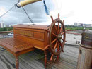Dreimastsegler Glenlee im Riversidemuseum von Glasgow, Schottland