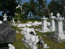 Friedhof bei Anse Source d'Argent, La Digue, Seychellen