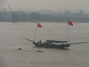 Fischerboot auf dem Jangtsekiang, China