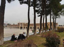 Historische Flussbrücke ohne Fluss, Isfahan, I. R. Iran