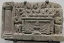 Verteilung der Reliquien des Buddha an acht Fürsten, Gandhara, 2.- 3- Jh. u.Z.