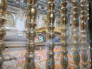 Platz von Buddhas Erleuchtung am Mahabodhi Tempel von Bodhgaya, Indien