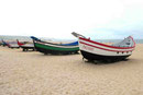 Am Strand von Nazaré, Portugal