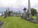 Grabhügel der Vermögenden in Kathedralnähe in Glasgow, Schottland