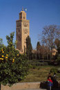 Moscheeturm in Marrakesch, Marokko