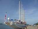 Star Clipper an der Pier von Langkawi, Malaysia