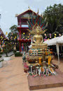 Buddha im Schutz der Nagaschlange im Vat Ongteu in Vientiane