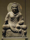 Buddha auf dem Löwenthron, Gandhara, Takht-i-Bahi, 2./3. Jh.u.Z..
