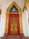 Tür im Wat Puttamongkon in Phuket-Town, Thailand
