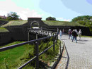 Vor der Festung Petrovaradin in Novi Sad, Serbien
