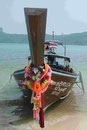 Ein Langschwanzboot auf Ko Phi Phi