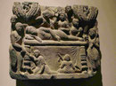 Das Parinirvana des Buddha, Gandhara, 3. Jh. u.Z..