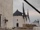 Windmühlen in Consuegra, La Mancha, Spanien